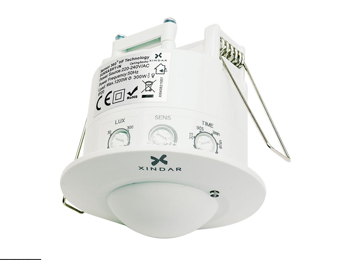 Xindar FUKASHY IN - Détecteur de Mouvement PIR - à Encaster - Ø60mm - Micro-Ondes