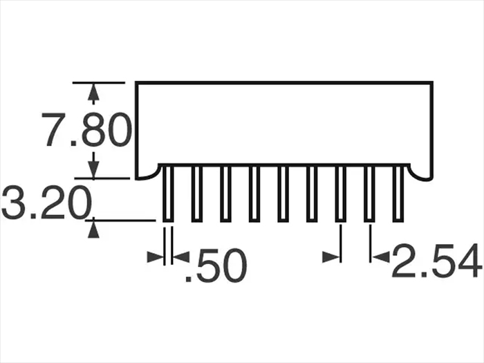 Display LED 14 Segmentos Doble Cátodo Común - Naranja-Rojo - LTP3784E