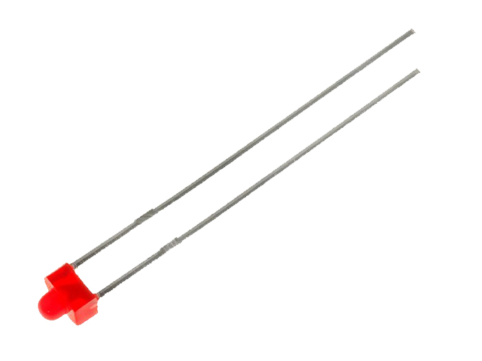 Diodo LED 1,8 mm - Difuso Vermelho - L-2060ID