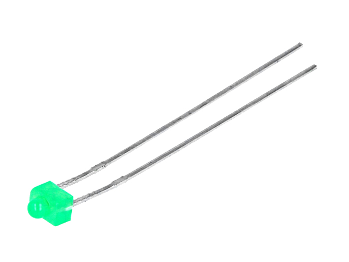Diodo LED 1,8 mm - Difuso Verde - L-2060GD