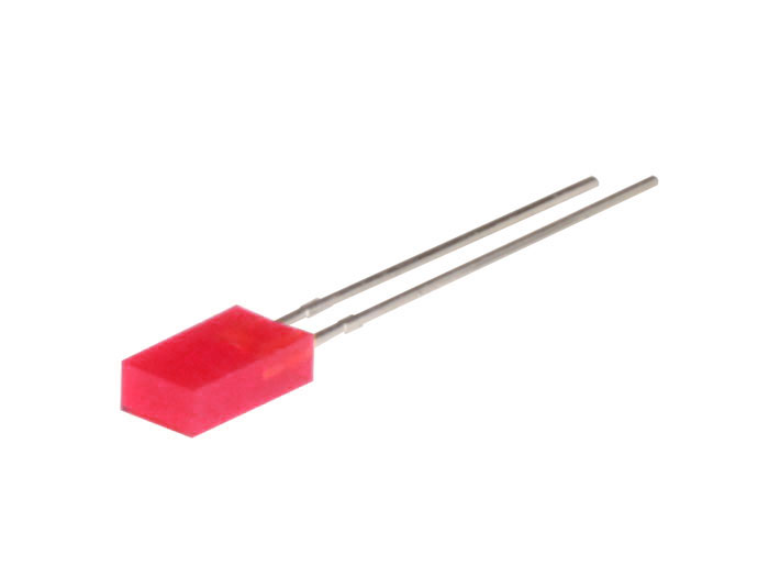 L-383IDT - Diode LED Rectangulaire 5 x 2 mm - Rouge Diffusé