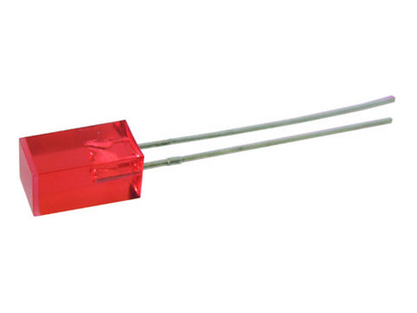 WO3205R - Diodo LED Cuadrado 5 x 2 mm - Difuso Rojo