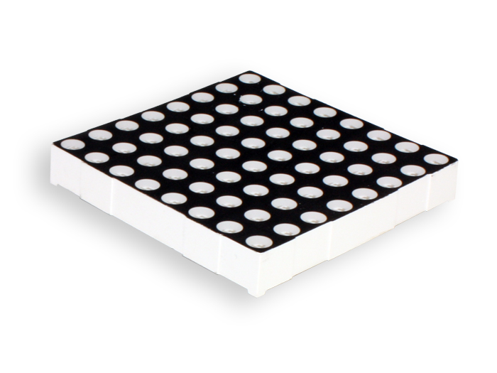 Affichage Matrice LED - 8 x 8 - 60 mm - Rouge / Jaune Vert - 2088BHG