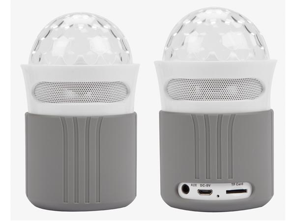 Wireless Bluetooth Multimedia Speakers with micro SD Player + Radio + Light Effect