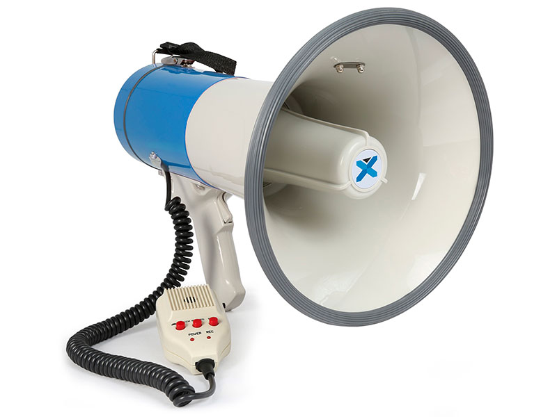 Vonyx MEG060 - Power Megaphone 25 W with Handheld Microphone, USB and sd Card slot - 952.014