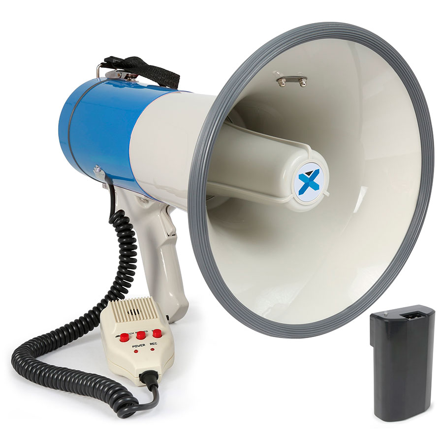Vonyx MEG065 - Mégaphone MEG065 : puissance 65 W, avec fonction d'enregistrement, USB, SD et BT et batterie - 952.018