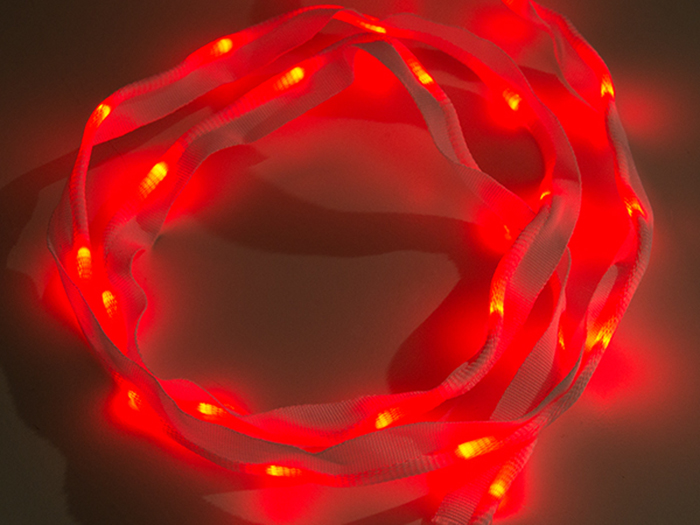 Sparkfun COM-14140 - Tejido Cinta de Led Cosible 25 Leds - 1 Metro Roja