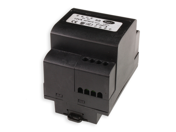 Transformador Carril DIN - 15 W - 9 V + 9 V