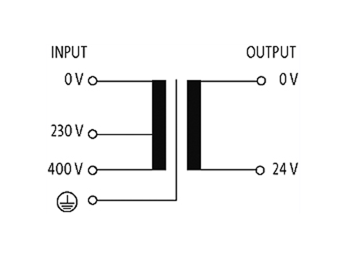Murrelektronik 86340 - Transformador Mando 40 VA 230..400 V / 24 V - Seguridad UL - Apto Carril DIN