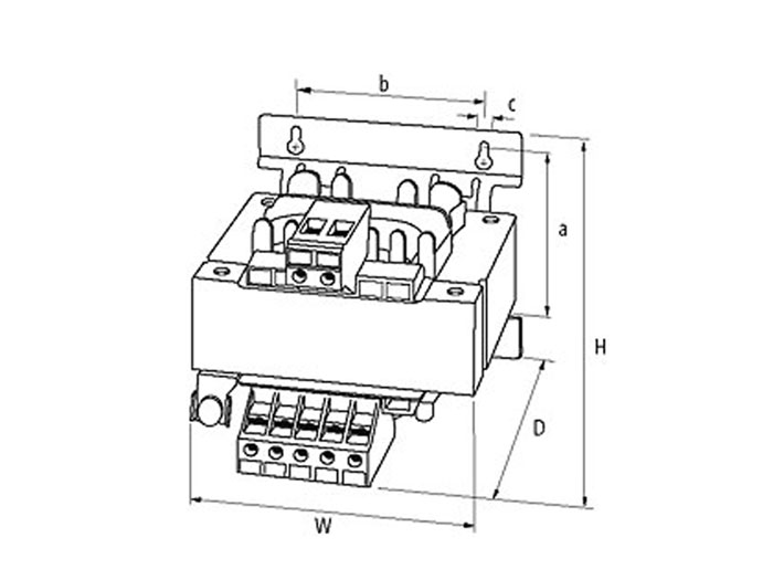 Murrelektronik - Phase Control and isolation Transformer - 100 VA 208..550 V - 2 x 115 V - UL Safety - 86143
