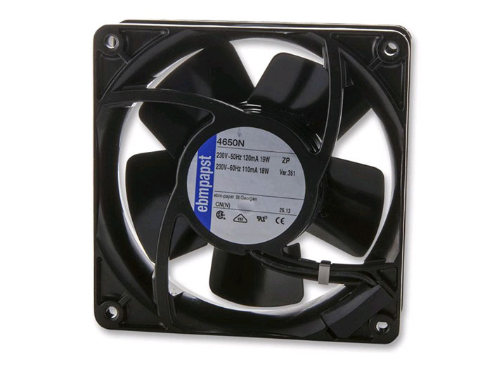 ebm-papst 4650N - Ventilateur Axial Roulement 119 x 119 x 38 mm - 230 Vca - 4650N-351