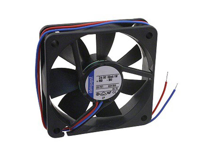 ebm-papst 614F - Ventilateur Axial Roulement 60 x 60 x 15 mm - 24 Vcc
