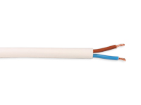Round White Electrical Cable 2 x 1.5 mm, 500 V