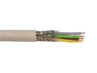 Round Shielded YCY Braided Cable - 4 x 0.5 mm - YCY 4X0,50