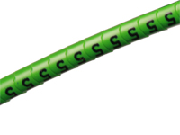 Pliotex - 10 Marcadores Cable Ø2,2-Ø5 mm - Verde Nº 5 - PT-V+45-5