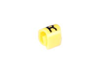 Pliotex - Bag of 100 Cable Markers Ø2.2-Ø5 mm - Yellow Letter R - TPTV45-R-AM