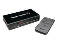 Selector HDMI 5 Entradas, 1 Salida - Amplificado - 37.620
