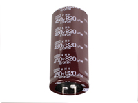 Condensador Electrolítico Radial 820 µF - 450 V - 105°C - LGM2W821MELC45