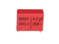 Condensador MKT Encapsulado 4,7 µF - 250 V - Raster 27,5 mm