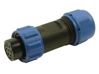 WEIPU SP13 Series IP68 - 7 Contacts Ø13 Waterproof Female Cable-Mount Connector - IP68 - FM686817 - SP1310/S7