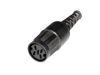 DIN 41322 Female Connector 5 Pin Cable-Mount 90°
