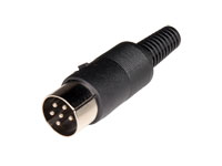 DIN 41322 Male Connector 6 Pin Cable-Mount 60° - 10.120/6//60