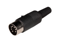 DIN 41329 Male Connector 7 Pin Cable-Mount 45° - 10.120/7/0