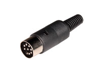 DIN 41326 Male Connector 8 Pin Cable-Mount 90° - 10.120/8/90