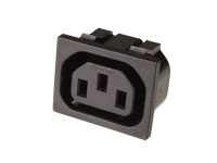 IEC 60320 C13 Inlet Chassis-Mount Female Connector - Faston 4.8 mm - 31209