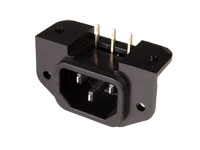 Conector IEC 60320 C14 Chasis y/o Circuito Impreso - Macho - 31.211/T7