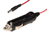 Cigarette Lighter Power Source - 2.1 mm Jack Power Supply Cable - 36.773/2.1