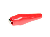 Insulated Miniature Alligator Clip for Soldering - Red - 38.054/R