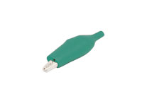 Insulated Small Alligator Clip for Soldering - Green - CM5G