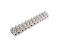 Terminal Block 12 Contacts 2.5 mm - White - 10.777/2,5