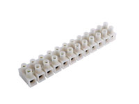 Terminal Block 12 Contacts 4.0 mm - White