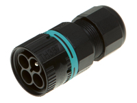 Techno THB.387.A3A - IP68-IP69K Waterproof Junction Connector - Male 3 Poles