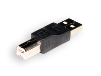 Male USB-A to Male USB-B Connector Adapter - USBAM/BM