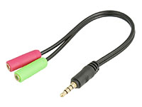 Jack 3.5 Stereo Male to 2 Jack 3.5 Stereo Male Cable