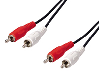 2 RCA Male to 2 RCA Male Cable, 3 m - WIR317