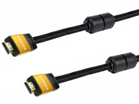 HDMI to HDMI 2.0 - 1 m Cable with Ferrites - 4K Ethernet - EQ110010