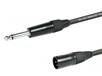 6.3 Mono Jack Male to 3 Pole XLR Male Cable - 3 m - EQ610203S