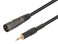 3.5 Stereo Jack Male to 3 Pole XLR Male Cable - 2 m - EQ620502S