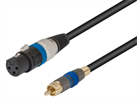 3 Pole XLR Female to RCA Male Cable - 2 m - EQ642702S