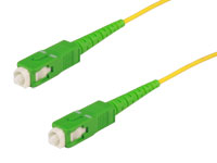 SC-APC to SC-APC - SM 9-125, 1.8 mm, - 15 m Simplex Fiber Optic Cable