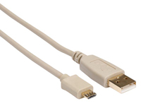 Nanocable - Cable USB 2.0 - USB-A Macho a micro-USB-B Macho - 0,8 m