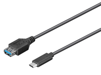 Cabo USB 3.1 - USB-C Macho a USB A-Fêmea 3.0 - 0,2 m - WIR1128