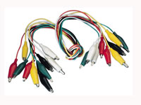 Juego 10 Cables Cocodrilo - TESWIR010
