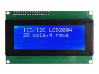 LCD Alphanumérique 20 x 4 Bleu - LCD2004A Protocole I2C - 4 Pines - LCD2004