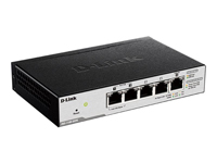 D-Link DGS-1100-05PD - 5 Port Switch - 2 are PoE Ports - 10/100/1000 Mbps