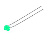 Diodo LED 1,8 mm - Difuso Verde - L-2060GD
